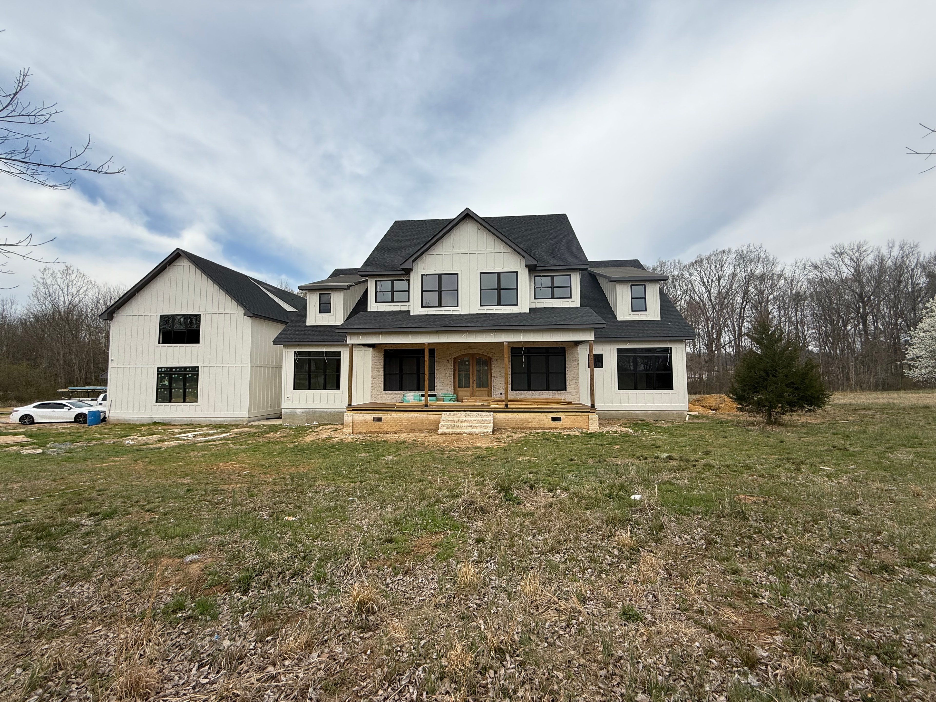 Construction team at a custom home project